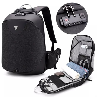 Polyester-Geschäfts-Laptop wandern den 1,54 Zoll-diebstahlsicheren Rucksack für Mann-Laptop