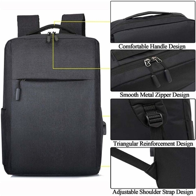 Aufladungsrucksack Soemantidiebstahl USBs 15,6 Zoll-Laptop-Aktenkoffer für Männer