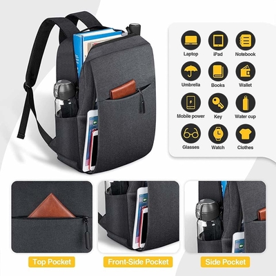 Aufladungsrucksack Soemantidiebstahl USBs 15,6 Zoll-Laptop-Aktenkoffer für Männer