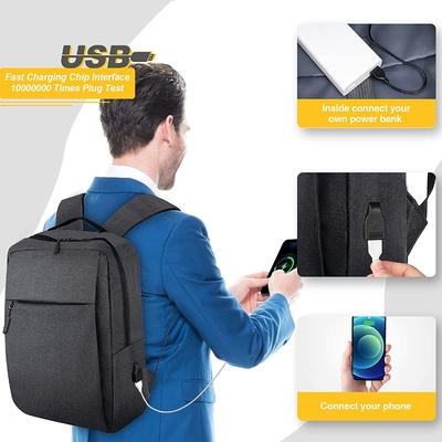 Aufladungsrucksack Soemantidiebstahl USBs 15,6 Zoll-Laptop-Aktenkoffer für Männer