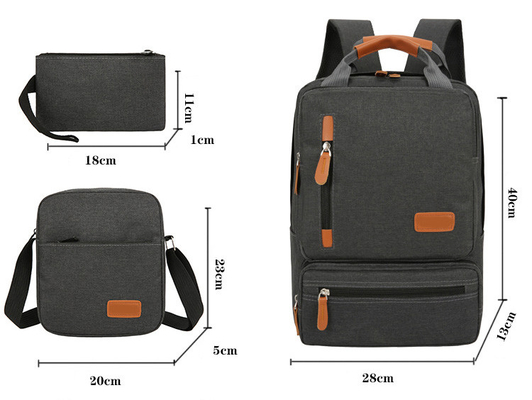 3 in 1 Reise-Laptop-Rucksack BSCI ISO-Antidiebstahl-Rucksack-Schule