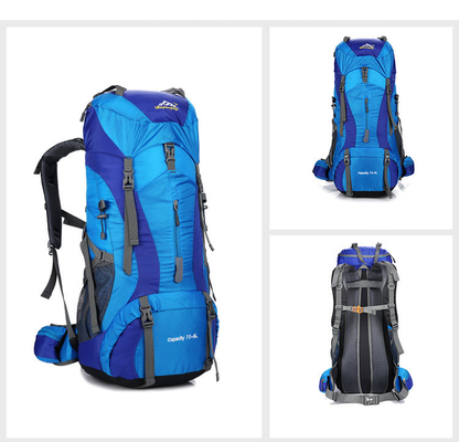 Ransel-Gebirgswasserdichtes Trekkings-Rucksack-Polyester 70 Liter-Rucksack ISO
