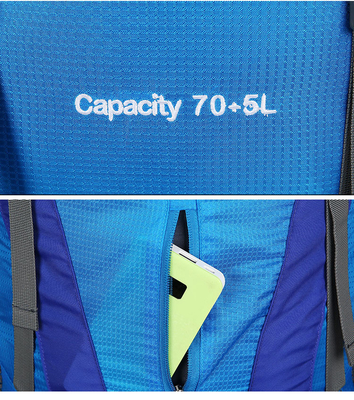 Ransel-Gebirgswasserdichtes Trekkings-Rucksack-Polyester 70 Liter-Rucksack ISO