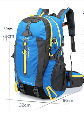 Schwarze wasserdichte wandernde kampierende wasserdichte Zyklus-Rucksäcke des Rucksack-30-40L