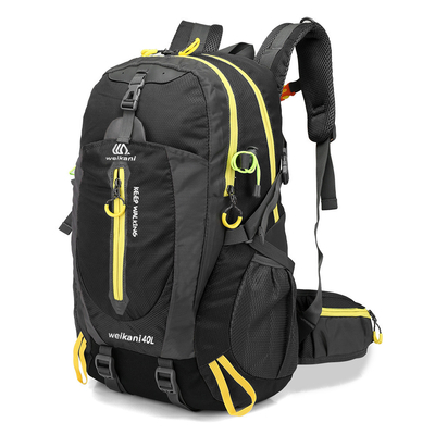 Schwarze wasserdichte wandernde kampierende wasserdichte Zyklus-Rucksäcke des Rucksack-30-40L