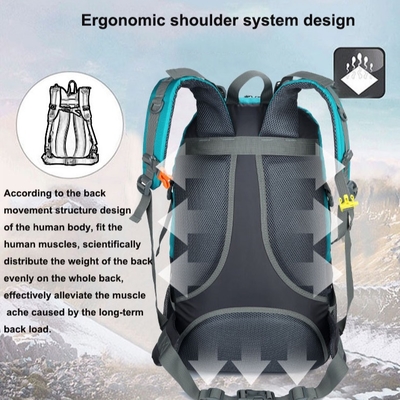 BSCI-Wasser-beständiger wandernder Rucksack 60L, der Bergsteigen-Rucksack wandert