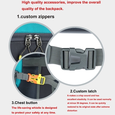 BSCI-Wasser-beständiger wandernder Rucksack 60L, der Bergsteigen-Rucksack wandert