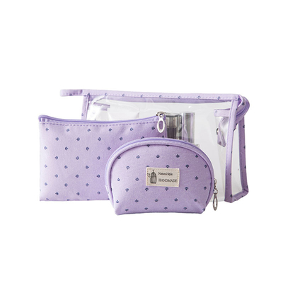 der Damen-3Pcs transparente Kosmetiktaschen des freien Raumes Kulturtasche-des Polyester-300D für Reise