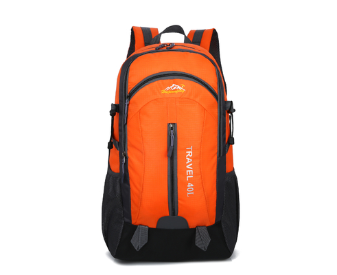 Orange 40L wasserdichter kampierender Reise-Rucksack des Rucksack-55cm mit USB-Gebührenloch