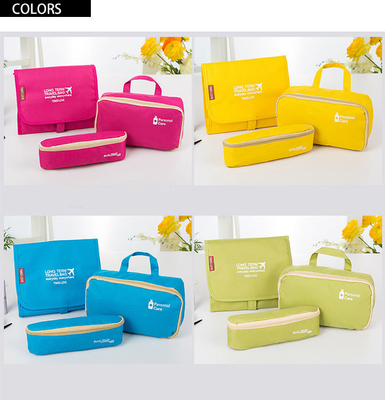 Faltbarer Reise-Toilettenartikel-Kosmetiktasche-Speicher-Kosmetiktasche-Organisator Polyester