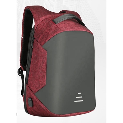 Wasser-Beweis-Rucksäcke des Burgunder-Geschäfts-Laptop-Rucksack-BSCI mit USB