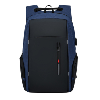 Schwarzer 17 Zoll-Geschäfts-Laptop-Rucksack-wasserdichte Computer-Tasche mit USB