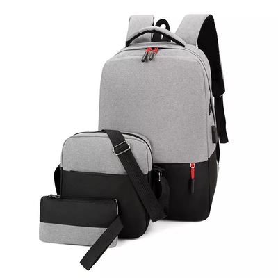 BSCI 3 in 1 gesetzter Rucksack-Laptop-Antidiebstahl-Geschäfts-Rucksack mit USB-Ladegerät-Hafen