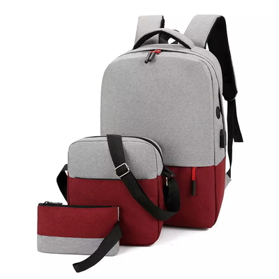 BSCI 3 in 1 gesetzter Rucksack-Laptop-Antidiebstahl-Geschäfts-Rucksack mit USB-Ladegerät-Hafen