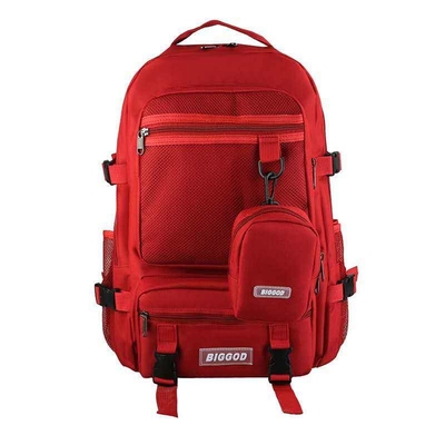 Rotes BSCI-Geschäft wandert zufälligen große Kapazitäts-Oxford-Reise-Rucksack