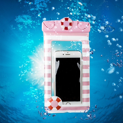 Klare wasserdichte Handy-Beutel-Karikatur-wasserdichtes bewegliches Beutel-Abdeckungs-Schwimmen
