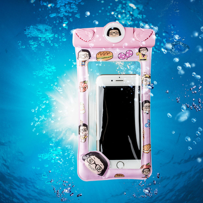 Klare wasserdichte Handy-Beutel-Karikatur-wasserdichtes bewegliches Beutel-Abdeckungs-Schwimmen