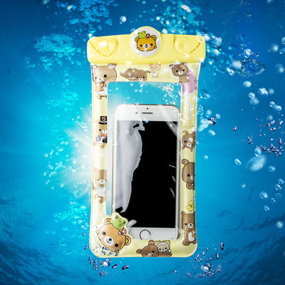 Klare wasserdichte Handy-Beutel-Karikatur-wasserdichtes bewegliches Beutel-Abdeckungs-Schwimmen