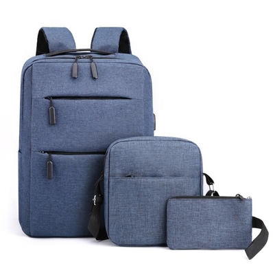 Der Rucksack der ODM-Polyester-Männer stellt wasserdichten Marine-Blau-Laptop-Rucksack ein