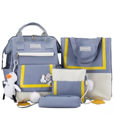 Die 0,65 Zoll-Handtaschen, die Rucksack reisenden 4-teiligen Rucksack im Freien einstellt, stellten Damen ein