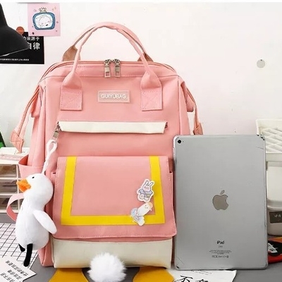 Die 0,65 Zoll-Handtaschen, die Rucksack reisenden 4-teiligen Rucksack im Freien einstellt, stellten Damen ein