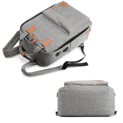 Grey Business Backpack Sets 43cm Usb, der 3 in 1 Rucksack ISO auflädt