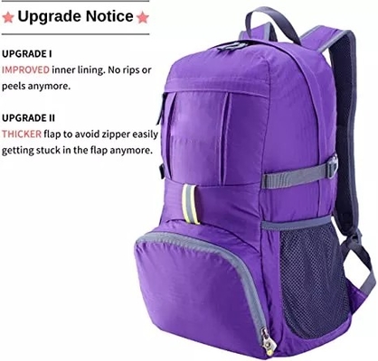 Roter Gebirgsausrüstungs-Rucksack BSCI faltbarer wandernder Rucksack-35L imprägniern