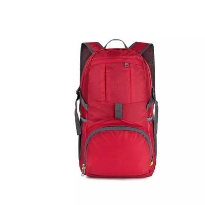 Roter Gebirgsausrüstungs-Rucksack BSCI faltbarer wandernder Rucksack-35L imprägniern