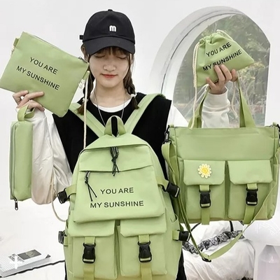 Reise-Laptop-Rucksack-Schultasche stellt Mädchen-Normallack mit Bleistift-Fall-Großhandel ein