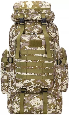BSCI-Nylontarnung, die Reise-kampierende Rucksack-Mann-Frauen des Rucksack-75L wandert