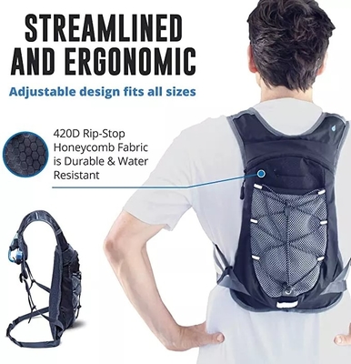Hydratations-Westen-reisende Männer ISO 2L wasserdichte wandernde leichte Rucksack-0.1kg