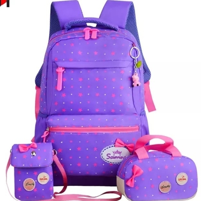 Schulrucksack für Mädchen-Teenager Bookbag stellte Laptop-Rucksack-Brotdose mit Bleistift-Tasche ein