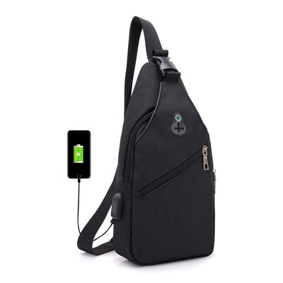Vielseitige quer- Körper Schultertasche mit aufladendem Port-Oxford Gewebe Usb wasserdicht