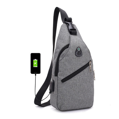 Vielseitige quer- Körper Schultertasche mit aufladendem Port-Oxford Gewebe Usb wasserdicht