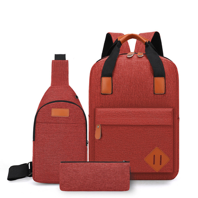 Wasserdichte drei in einem Rucksack-Nyloncomputer-Rucksack eingestellt mit USB