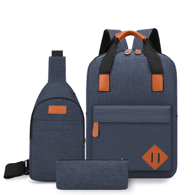 Wasserdichte drei in einem Rucksack-Nyloncomputer-Rucksack eingestellt mit USB