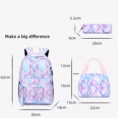 Leichter Rucksack stellt für Teenager-Schulbuch-Taschen-Sätze Oxford ein