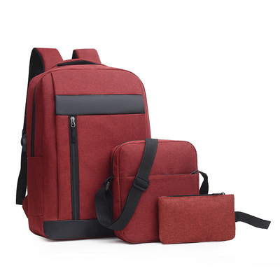 Schwarzer ODM-Unisexrucksack stellt Geschäft 3 in 1 Laptop-Rucksack-Satz-Schule ein