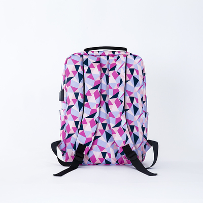 Nylondamen-Laptop-Rucksack stellte wasserdichte 3-teilige Schultasche ein