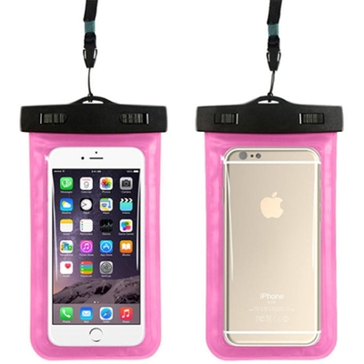 Wasserdichter Telefon-Beutel rosa wasserdichte Telefon-Tasche PVCs, der trockene Telefon-Tasche schwimmt