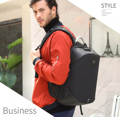 Polyester-Geschäfts-Laptop wandern den 1,54 Zoll-diebstahlsicheren Rucksack für Mann-Laptop