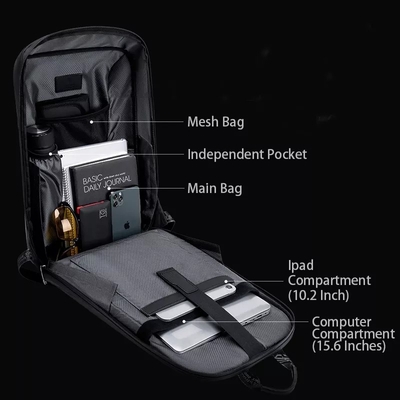 EVA Hard Case Waterproof Business-Rucksack mit Usb-aufladendem Port-Polyester