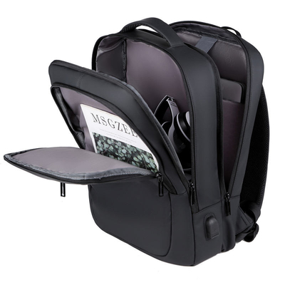 Schwarzes BSCI-Geschäfts-Laptop-Rucksack-Mode-Computer-Rucksack-Wasser beständiges ODM