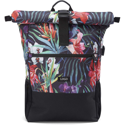 Aufbereiteter wasserdichter Rollenspitzen-Rucksack 17,7 Zoll-zufälliger Rollenspitzen-Reise-Rucksack