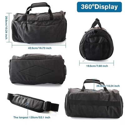 Polyester-Antidiebstahl-Reise-Taschen-Turnhallen-Tasche mit Nassfach-Schuh-Fach