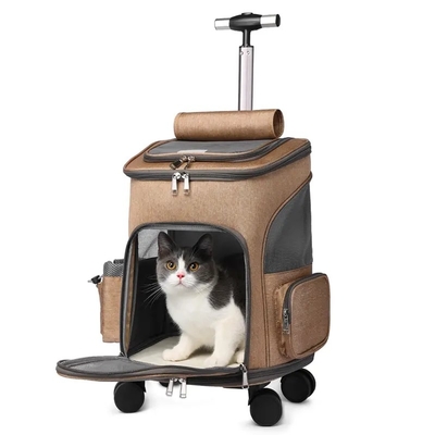 Mode-wasserdichte Reise-Haustier-Fördermaschinen-Taschen-stützbare Haustier-Reise-Laufkatze im Freien