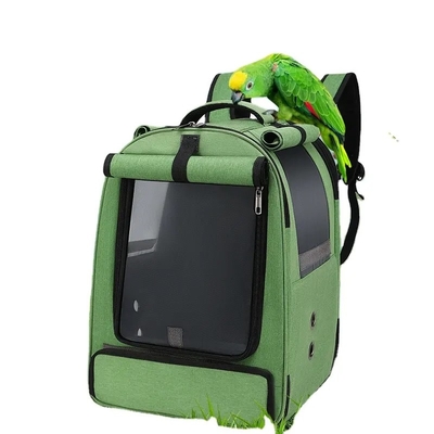 Leichte Vogel-Papageien-Haustier-Fördermaschinen-Tasche sperren Mesh Large Foldable Travel Backpack im Freien ein