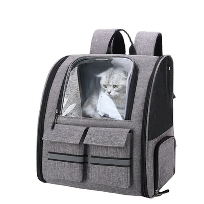 Hunde-Cat Carrier With Wheels Outdoor-Rucksack-Haustier-Fördermaschinen-Haustier-Laufkatze tragbar