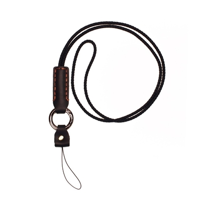 Soemuniversaltelefon-Lanyard Strap Adjustable Leather Neck-Telefon-Bügel mit Flecken-Metall